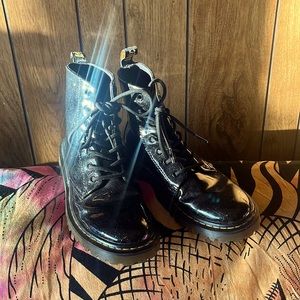 Doc marten sparkle slick boots